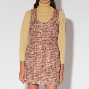 Walter Baker Lauren Tweed Sheath Dress Red 2 fall preppy parisian holiday casual